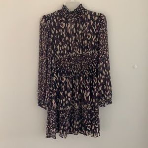 Zara Ruffled Mini Dress With Tiered Skirt